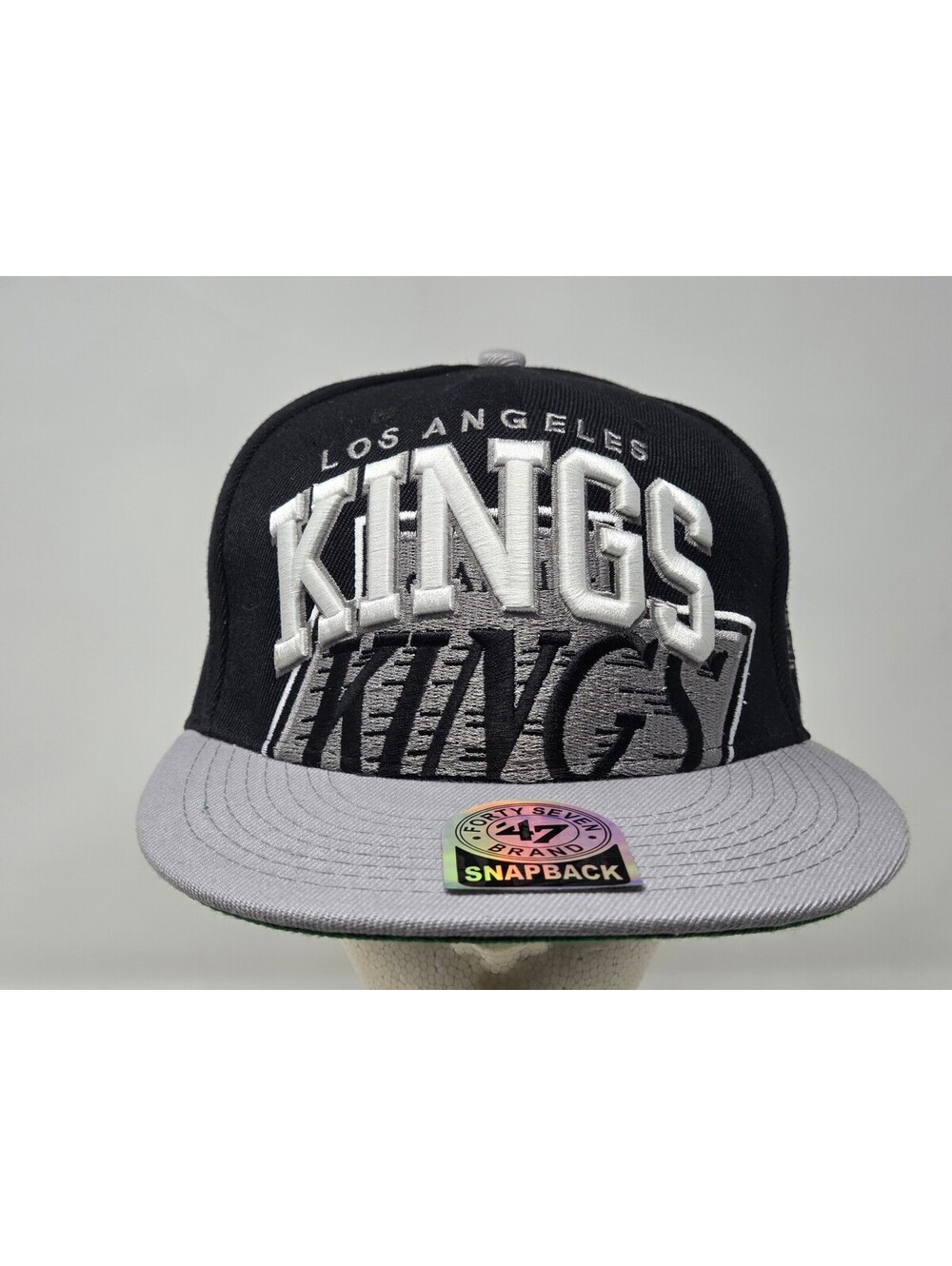 Los Angeles Kings 47 Snapback Hat Cap Huge Shadow Logo New